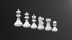 Chess Game King dxf File