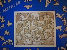 Laser Cut MC Escher – Mosaic II