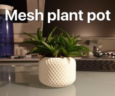 Mesh Plant Pot 3D Printer Model