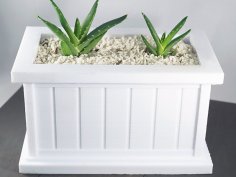 Modern Rectangle Planter 3D Printer Model