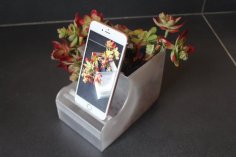 Fibonacci Phone Stand Speaker Desktop Planter 3D Printer Model