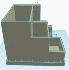 3 Level Stairs Planter Remix 3D Printer Model