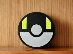 Pokemon Ultra Ball Pokeball Coaster 3D Printer Model