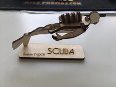 Laser Cut Scuba Man