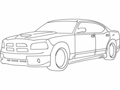 Dodge charger fichier dxf