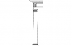 File dxf di progettazione del pilastro di architettura