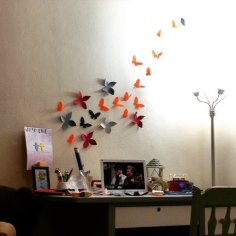 Butterfly Wall Decoration 3D Printer Model