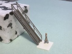 Model Stairs, Customizable, Small Scale, Easy To Print 3D Printer Model