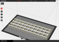 18650 Power Wall Grid 3X10 (12V) 3D Printer Model