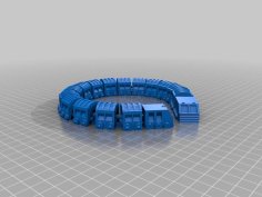 Subway Train Articulated 3D Printer Model