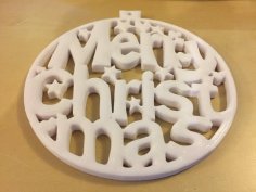 Christmas Tree Ornament – Merry Christmas 3D Printer Model