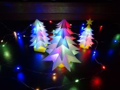 Stack As Many As You Like To Create Your Own Tabletop Christmas Tree. 3D Printer Model