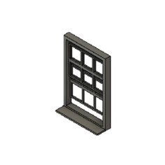 OO Scale Windows For 24x16mm And 14x6mm Openings 3D Printer Model