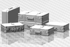 Scalable Luggage For Model Railways Or Doll-house (design In 1/100 Scale) 3D Printer Model