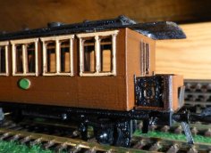 Old Railway Passenger Wagon In Scale H0 3D Printer Model