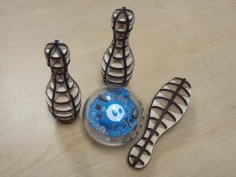 Laser Cut Sphero Scale Bowling Pin