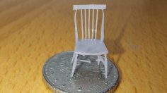 Farmhouse Kitchen Table & Chairs 3D Printer Model