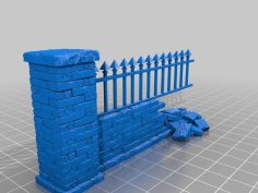 Stone Wall Broken 3D Printer Model