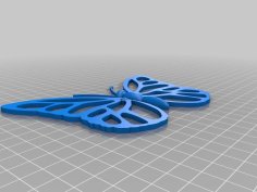 Hinged Wing Butterfly 3D Printer Model