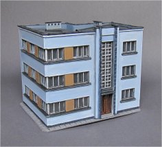 Modernist Town House 5 3D Printer Model