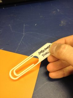 Giant Labelling Paperclip 3D Printer Model