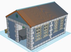 Model Railway Goods Shed – OO / N 3D Printer Model