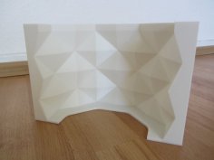 Geometric Concrete Pot Mold – Fixed Sides 3D Printer Model