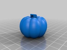 Pumpkin Keychain 3D Printer Model