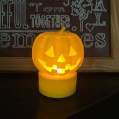 Jack-O-Lantern (Hollow With Removable Cap.) 3D Printer Model