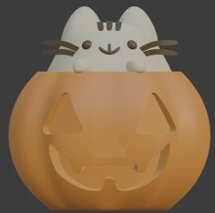 Pumpkin Pusheen 3D Printer Model