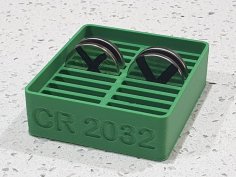 2032 Coin Battery Tray 3D Printer Model