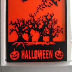 Halloween Window Panes 3D Printer Model