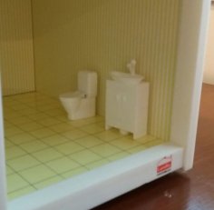 Toilet Furniture To Dollhouse 3D Printer Model