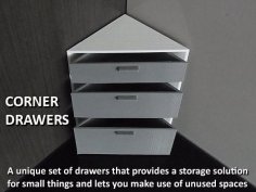 Corner Drawers 3D Printer Model