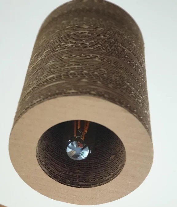 Laser Cut Tube Lamp Cardboard SVG File