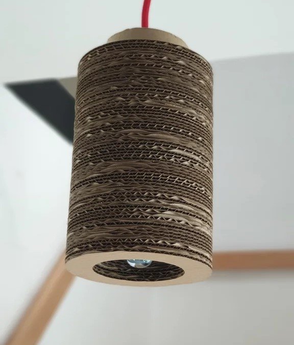 Laser Cut Tube Lamp Cardboard SVG File