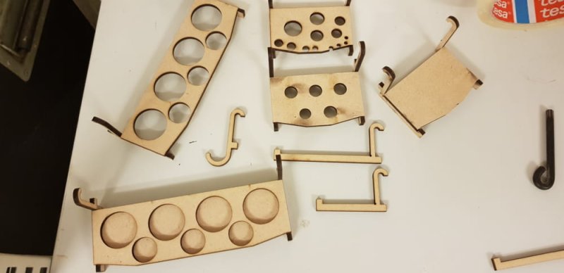 Laser Cut Ikea Skadis Pegboard Hooks DXF File