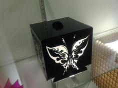 Laser Cut Butterfly Lamp DXF File