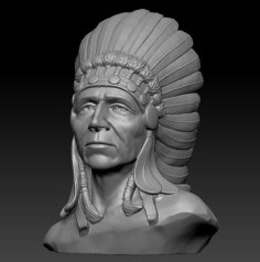 Native American Bust 3D Printer Model