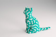 2-color Standing Cat 3D Printer Model