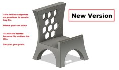 Support Téléphone Chaise 3D Printer Model