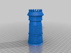 Medieval Tower Penholder 3D Printer Model