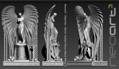 Mario Taddei Venus Mech Wing Statue V8 – Print Demo Hires Big 3D Printer Model