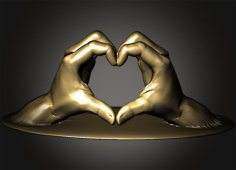 Heart With Hands 3D Printer Model