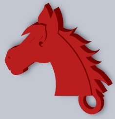 Horsehead Keychain 3D Printer Model