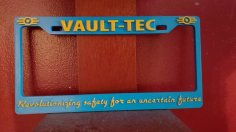 Fallout / Vault Tec License Plate Frame 3D Printer Model