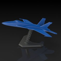 Small Scale FA-18 Super Hornet Model And Stand 3D Printer Model