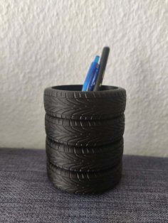 Tire Stack Penholder 3D Printer Model