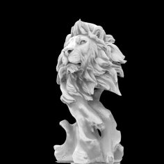 Lion On A Wood (Simba) 3D Printer Model