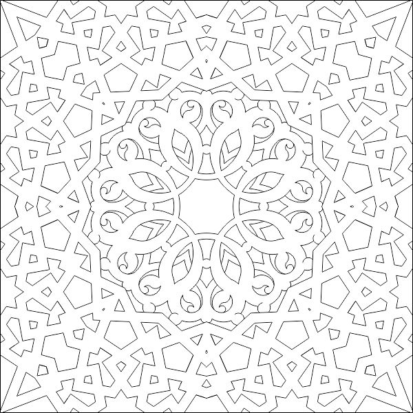 Исламский орнамент вектор шаблон